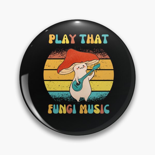 Artikelvorschau, Play That Fungi Music Mushroom Retro Sunset entworfen und verkauft von Designs By David.