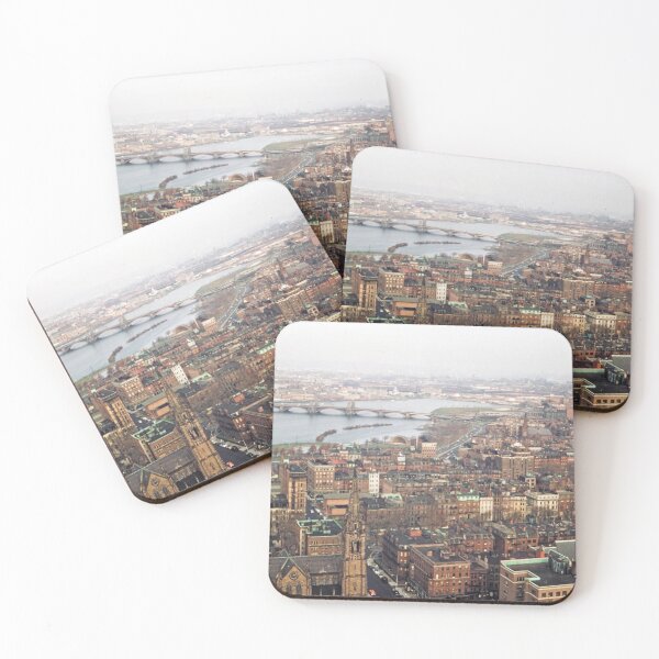 Item preview, 1950s - Aerial View of Boston, Longfellow Bridge in the Background, Massachusetts, USA designed and sold by thatwaslife.