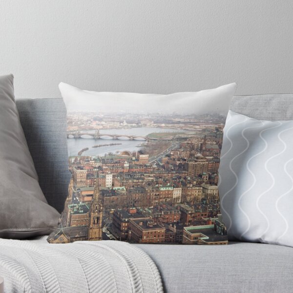 Item preview, 1950s - Aerial View of Boston, Longfellow Bridge in the Background, Massachusetts, USA designed and sold by thatwaslife.
