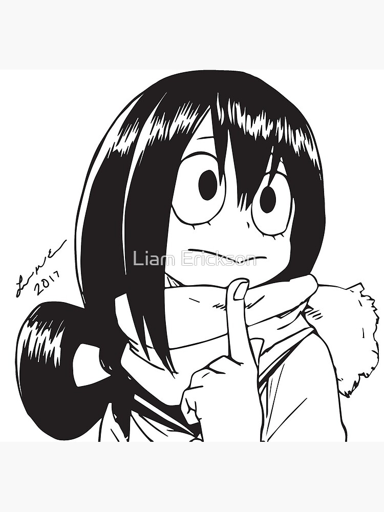 B W Froppy Tsuyu Asui Postcard By Liamerickson Redbubble