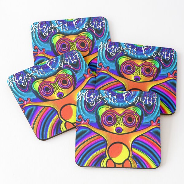 Item preview, Mystic Coqui Psychedelic Frog Dream AI designed and sold by webjmf.