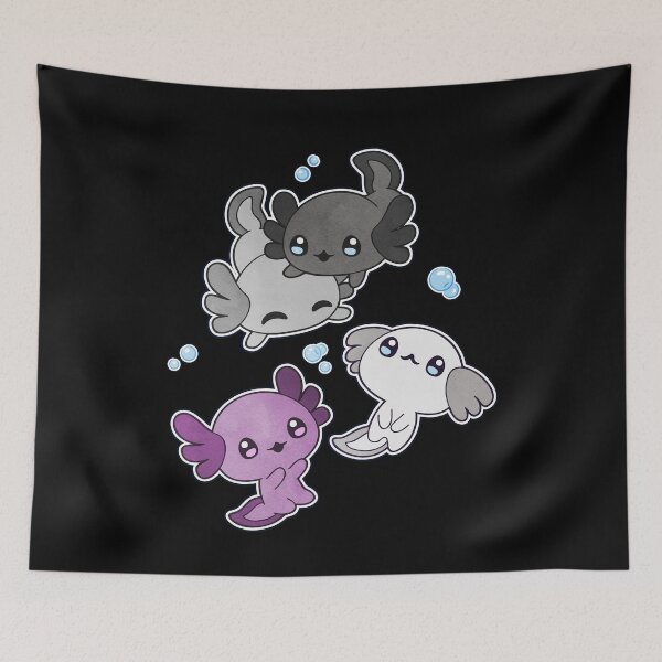 Item preview, Asexual Axolotl LGBT Pride Flag designed and sold by Clara Hollins.