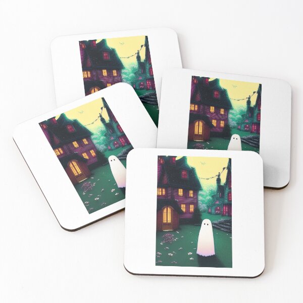 Item preview, Cute ghost in town designed and sold by GroovyDino.