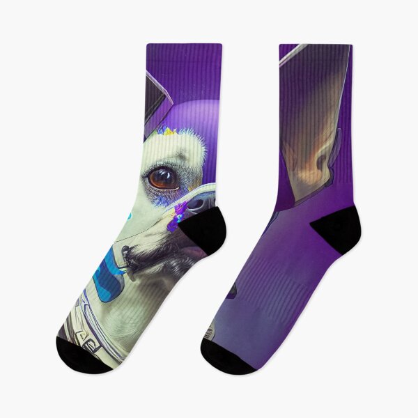 Item preview, Cyberpunk dog portrait designed and sold by Dicoart.