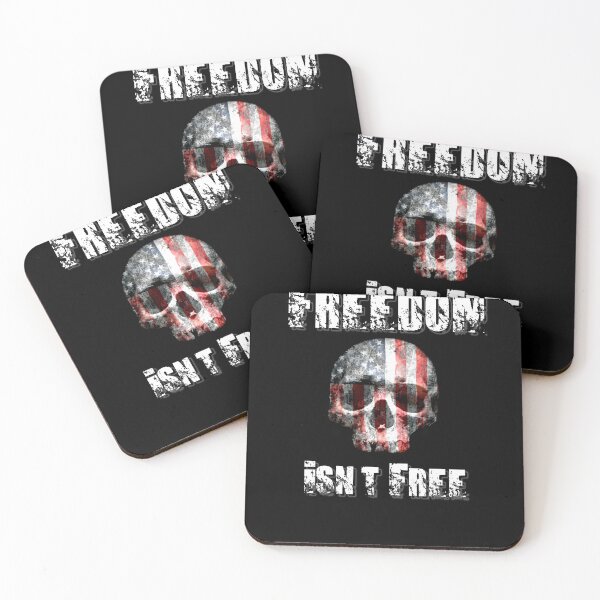 Item preview, Freedom Isn't Free (White Text) designed and sold by BlackGrain.