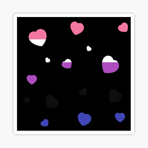 Item preview, Chaotic Hearts, Pride Series - Genderfluid designed and sold by StephOBrien.