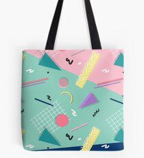 Dreaming 80s Pattern #redbubble #decor #buyart Tote Bag