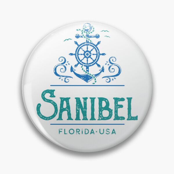 Item preview, Sanibel Island Florida Vintage Nautical Design designed and sold by Futurebeachbum.