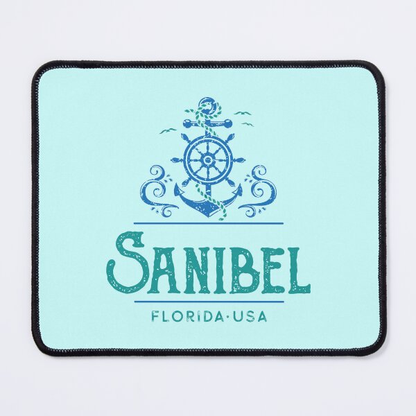 Item preview, Sanibel Island Florida Vintage Nautical Design designed and sold by Futurebeachbum.