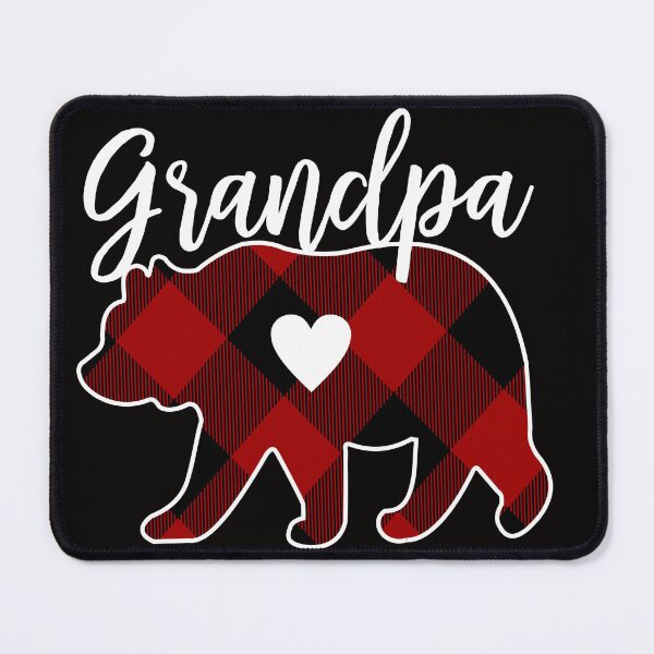 Item preview, Granpa Bear Buffalo Plaid Design designed and sold by Tetete.