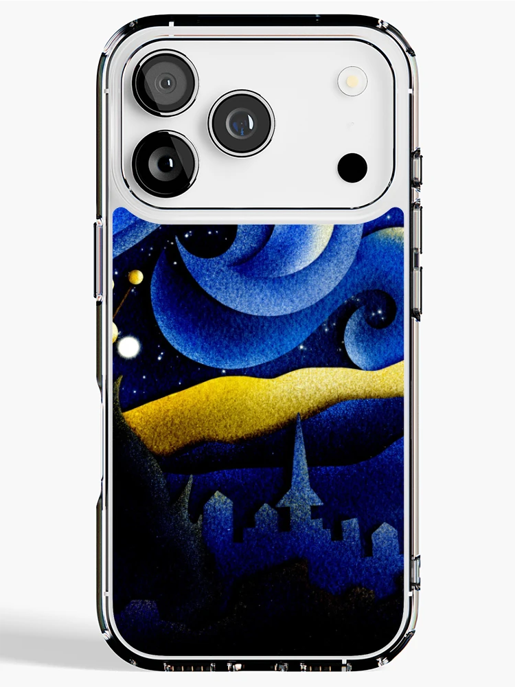 Thumbnail 1 of 5, iPhone Case, Starry night designed and sold by RathiDesigns.