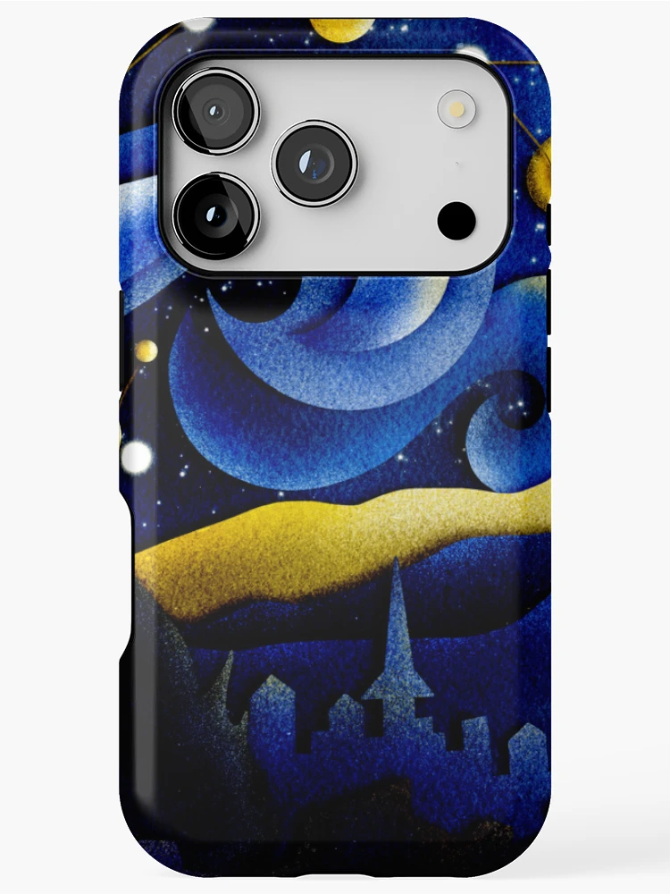 Thumbnail 1 of 4, iPhone Case, Starry night designed and sold by RathiDesigns.