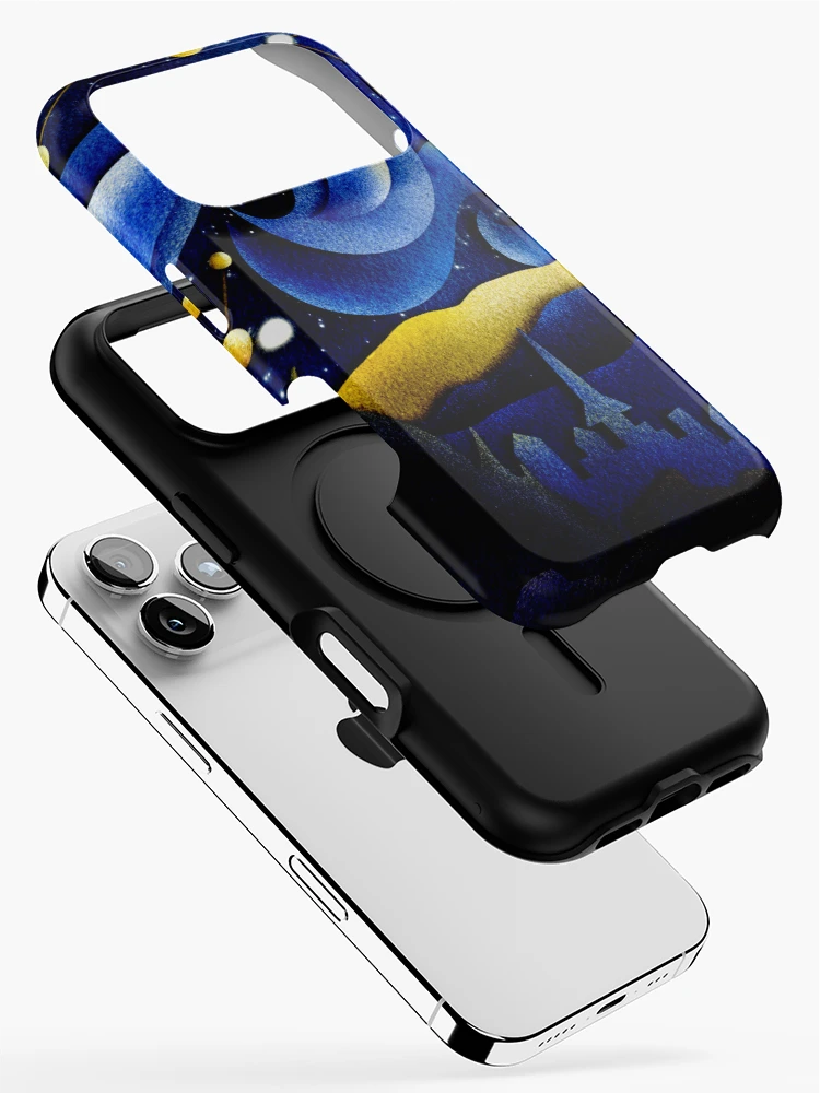 Thumbnail 2 of 4, iPhone Case, Starry night designed and sold by RathiDesigns.
