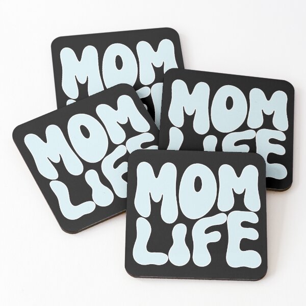 Item preview, Mom Life Retro Style In Blue And White Lettering designed and sold by handsoftime2020.