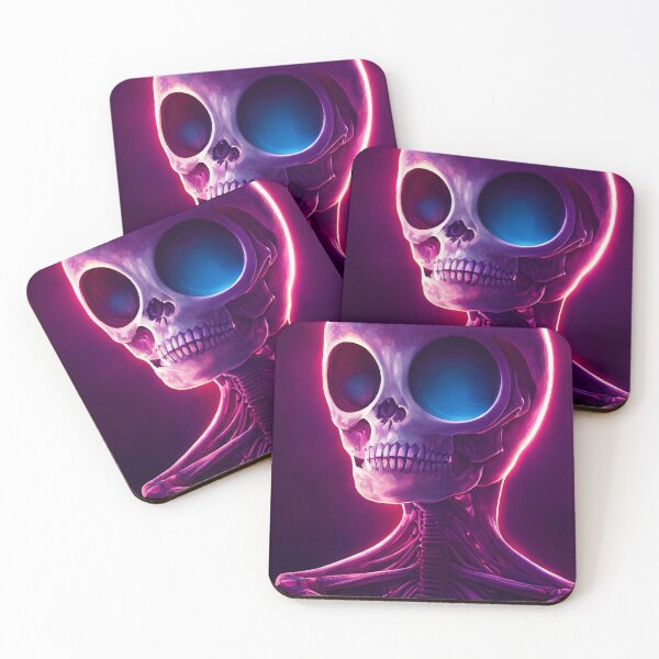 Item preview, Bowling Ball Head - Neon Skeleton Halloween designed and sold by jjwalters.