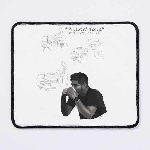 Item preview, Pillow Talk- But First, Coffee designed and sold by Ariel Saurus Art.
