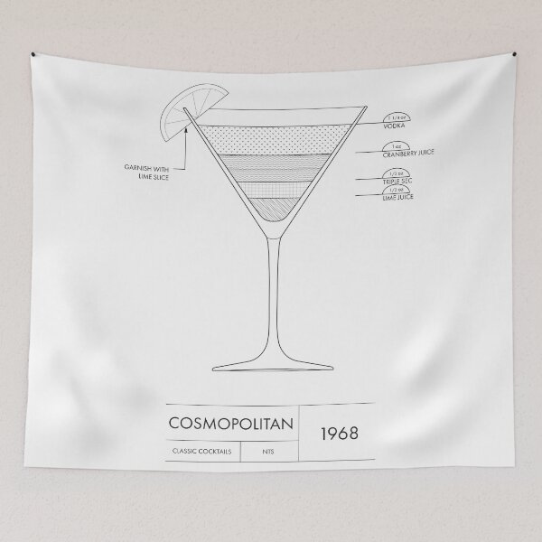 Item preview, Cosmopolitan | Classic Cocktails designed and sold by _YZ studio.