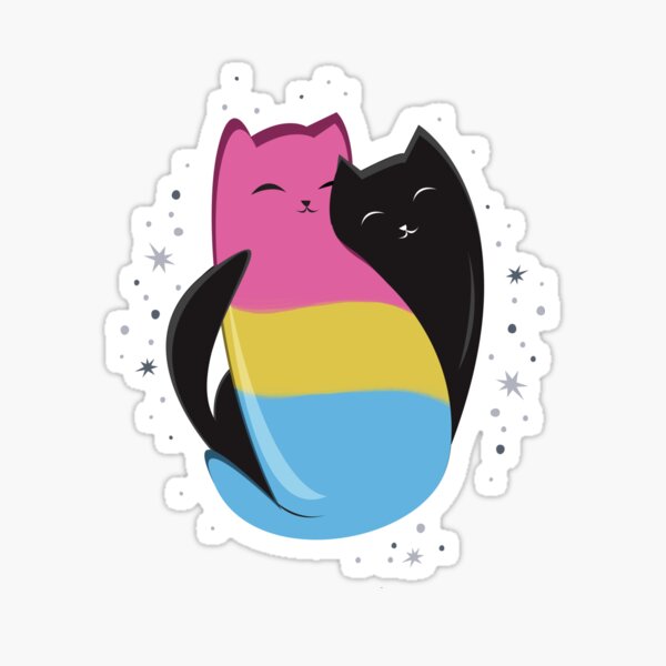 Pansexual Cat Lgbt Pride Flag Sticker For Sale By Psitta Redbubble 4850