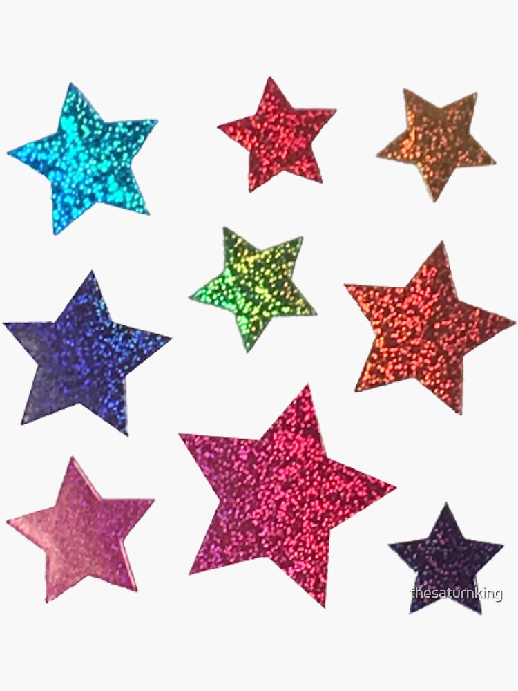 Glitter Star Pack Sticker for Sale by thesaturnking