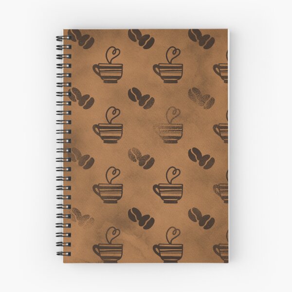 Item preview, Coffee and Caramel: Brown Coffee Cups and Beans on Caramel Background designed and sold by LDTreasures.