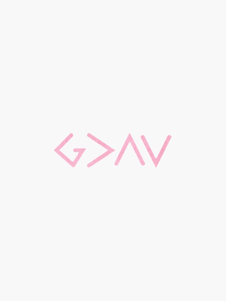 Thumbnail 3 of 3, Sticker, God Is Greater Than The Highs and Lows designed and sold by halliekurr.