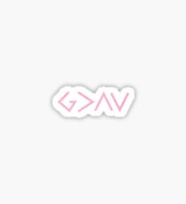 God Is Greater Than The Highs and Lows Sticker