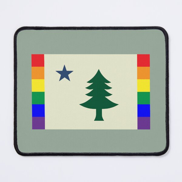 Item preview, Maine 1901 Rainbow Flag designed and sold by hermitenvy.