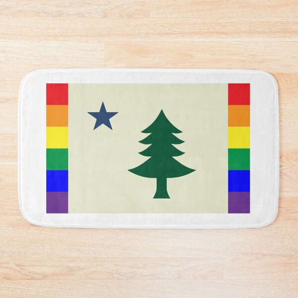 Item preview, Maine 1901 Rainbow Flag designed and sold by hermitenvy.