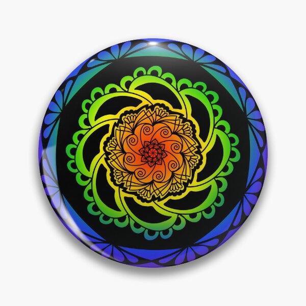 Item preview, Rainbow mandala designed and sold by QuirkynCute.
