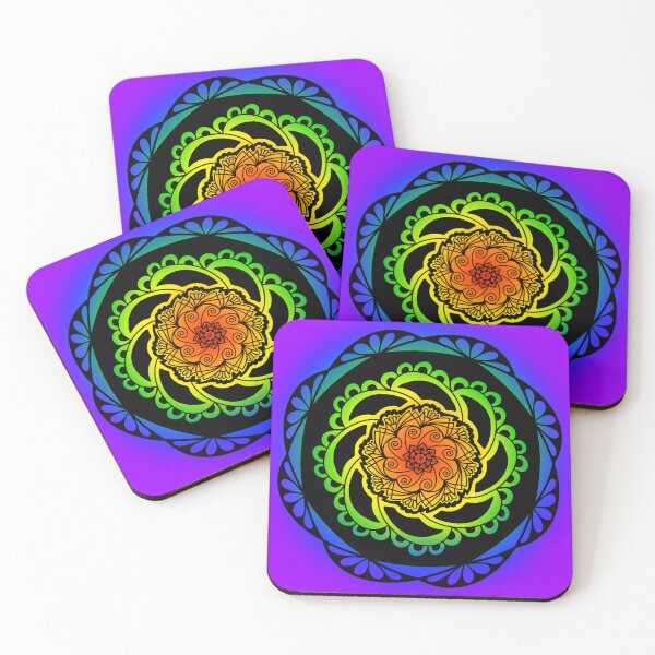 Item preview, Rainbow mandala designed and sold by QuirkynCute.