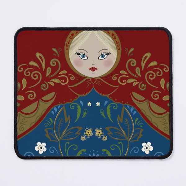 Item preview, Russian nesting doll design, red and blue designed and sold by Inktown.