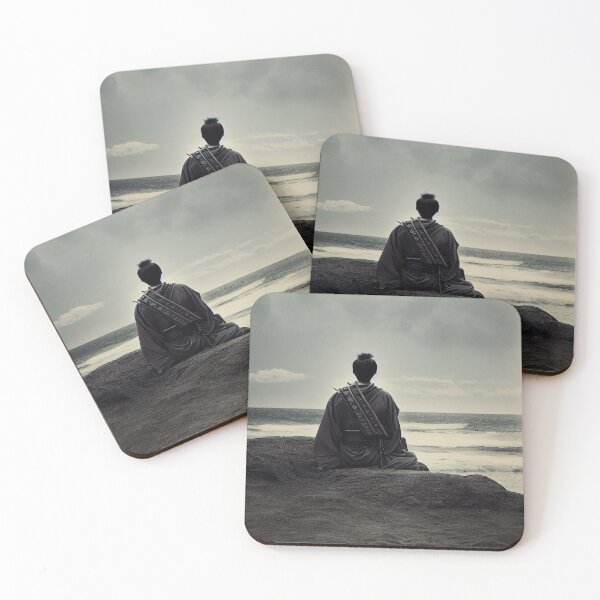 Item preview, Japanese Samurai Warrior Over Looking The Ocean designed and sold by jjwalters.