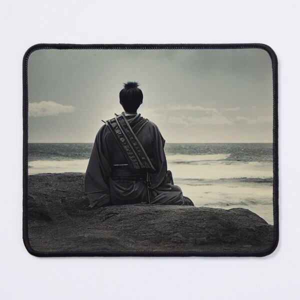 Item preview, Japanese Samurai Warrior Over Looking The Ocean designed and sold by jjwalters.