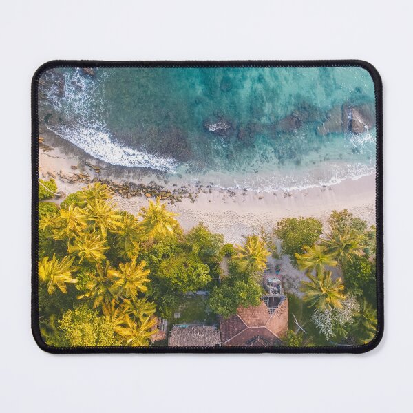 Item preview, Aerial View of Beach in Sri Lanka - Tropical Landscape Photos designed and sold by Ellodee.