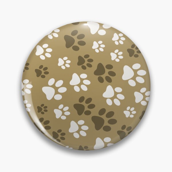 Item preview, Paw Prints Pattern - Brown and White Paw Prints designed and sold by gjsart.