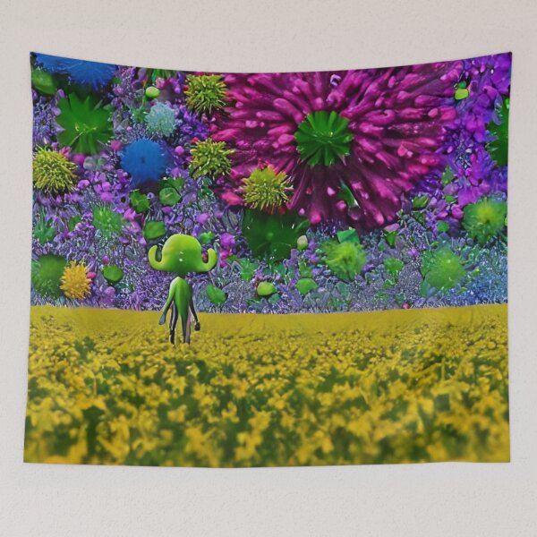 Item preview, Alien flowerfield #3 designed and sold by Mitrodoros.