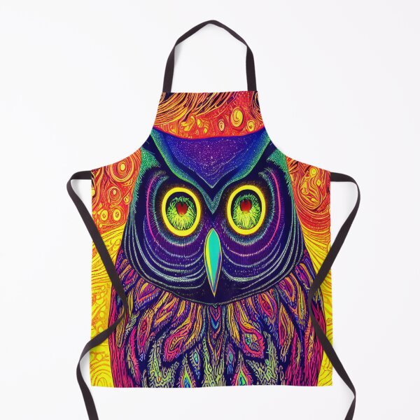 Item preview, Van Gogh Owl Spirit Animal designed and sold by ittybittyowl.