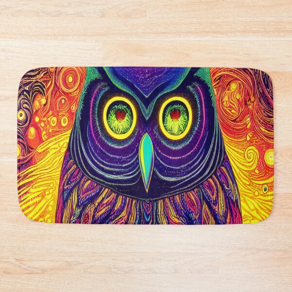 Item preview, Van Gogh Owl Spirit Animal designed and sold by ittybittyowl.