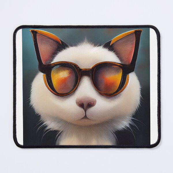 Item preview, Cool cat wearing sunglasses designed and sold by robotic-artist.