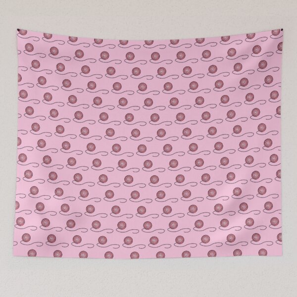 Item preview, Pink Yarn Ball Stripe designed and sold by Stacy Mitchell.