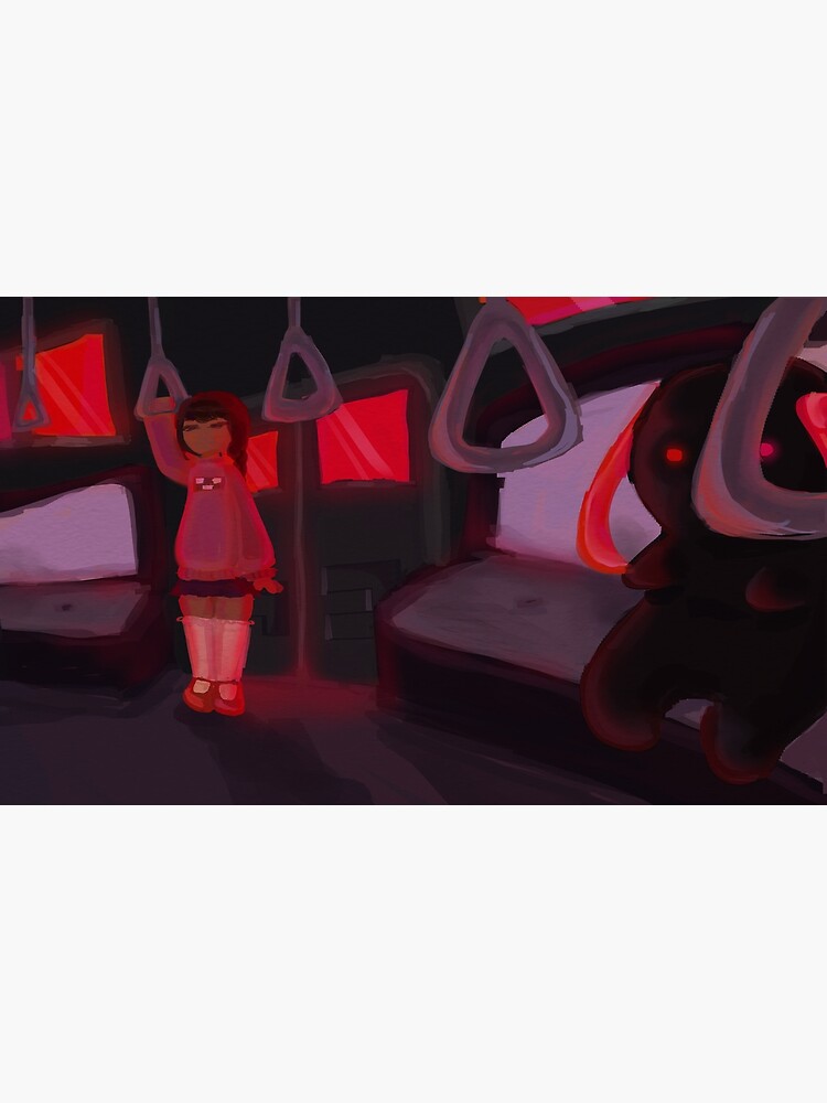 "UBahnDruck von Yume Nikki Train" Poster von Cndyburrs Redbubble