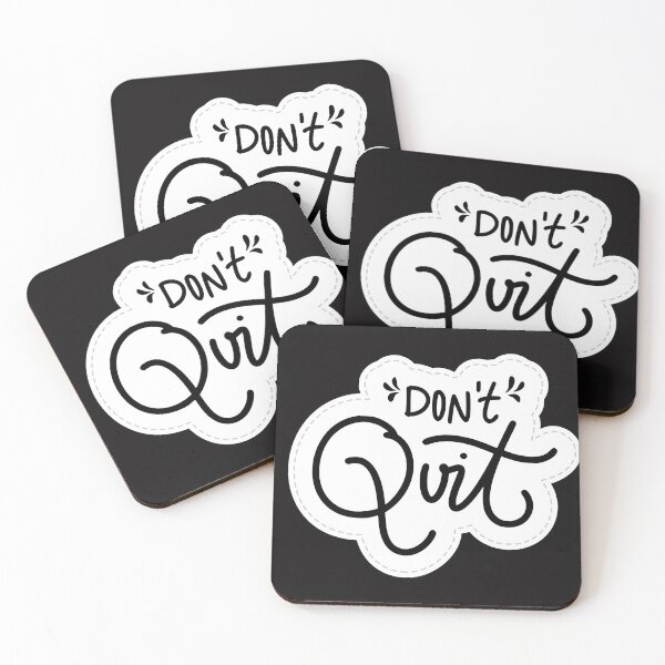 Item preview, Don't quite, keep it up motivation quotes. designed and sold by Do-It-Over.