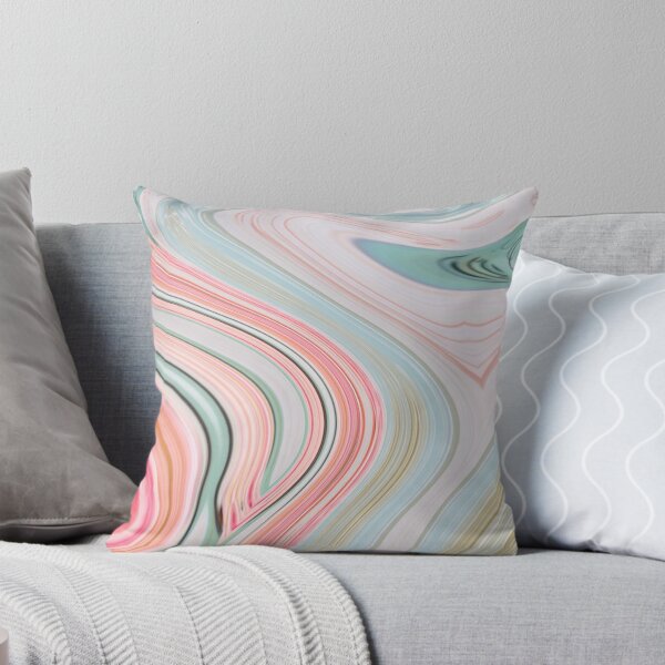 Item preview, preppy girly chic minimalist pink mint marble swirls  designed and sold by LEILA ART SPACE.