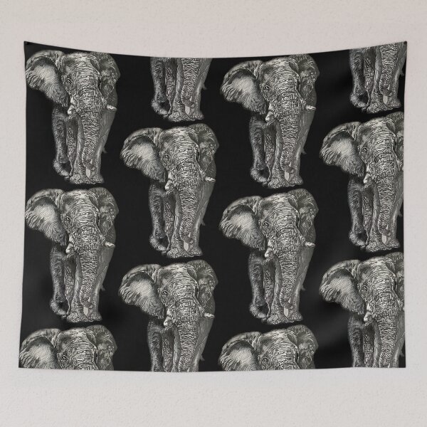 Item preview, Elephant in Graphite designed and sold by Marla Kurzec.