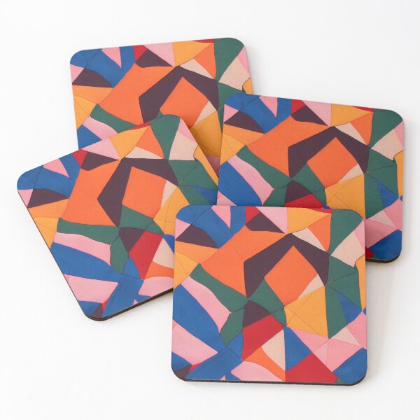 Item preview, Colorful Patchwork Shapes designed and sold by BuraxisDesigns.