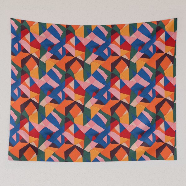 Item preview, Colorful Patchwork Shapes designed and sold by BuraxisDesigns.