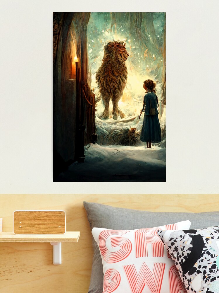 Aslan Lion Art Print A4 Narnia Gift Idea for Her Witch -  Finland