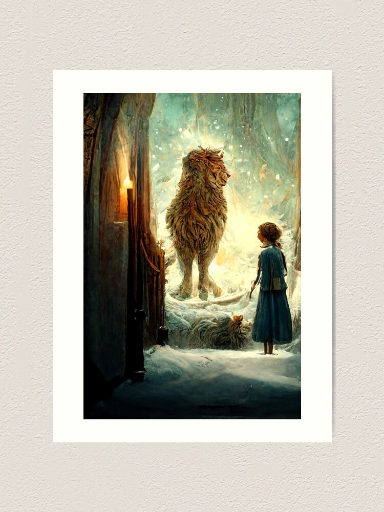 Chronicles of Narnia Quote Lion Witch & Wardrobe Print 