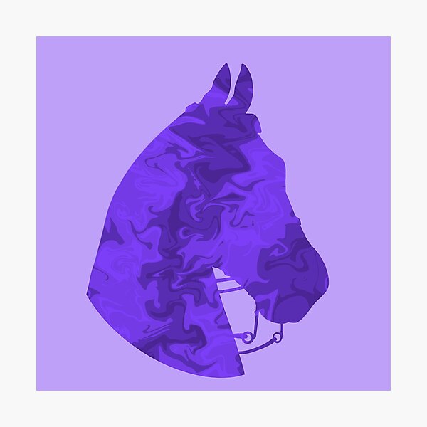 Item preview, Purple Saddlebred Portrait designed and sold by theaadesigns.