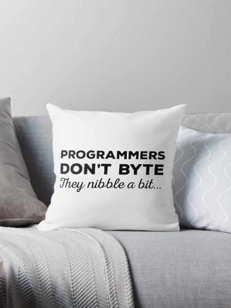 Artikel-Vorschau von Programmierer byten nicht, sie knabbern ein bisschen - lustige Programmierwitze - helle Farbe, designt und verkauft von Programming Jokes.